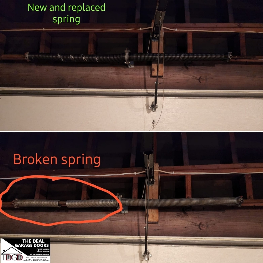 Garage door springs / Resortes puerta garaje